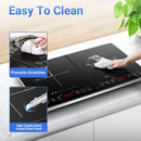 Portable Double Induction Cooktop - Black