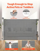 Retractable Baby Gate - Gray