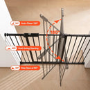Baby Gate 26-48 Inches - Black