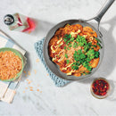 8" Nonstick Ceramic Coated Aluminum Fry Pan - Dark Gray