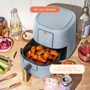 3 Qt Digital Air Fryer with TurboCrisp Technology - Blue