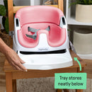 2-in-1 Booster Feeding High Chair and Floor Seat - Pink