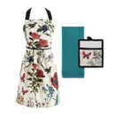 Botanical Print Kitchen Textiles Set - Hummingbird Botanicals