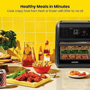ExacTemp 12 Quart 5-In-1 Air Fryer With Integrated Smart Thermometer - Black