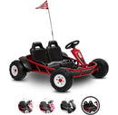 Ultimate 24V Electric Go-Kart with 2 Seats - Red