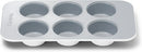 6 Cup Muffin Pan - White