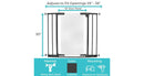 Step Safe Clear Walk Through Baby Gate - Black