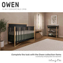 Owen 5-in-1 Convertible Crib - Matte Black