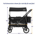 Viva Stroller Wagon 4-Passenger - Black