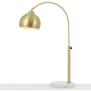 Orb Table Lamp with Metal Globe in Brushed Gold