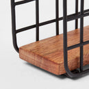 Freestanding Tabletop Wire Napkin Holder - Black
