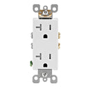 Leviton Decora 20 amps 125 V Duplex White Outlet 5-20R 10 pk
