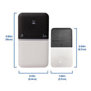 Heath Zenith Piezo Black/White Plastic Wireless Door Chime Bell