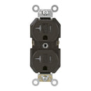 Leviton 20 amps 125 V Duplex Brown Outlet 5-20R 1 pk
