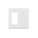 Leviton White 1 gang Thermoplastic Nylon Decorator Wall Plate 1 pk