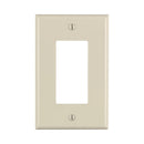 Leviton Light Almond 1 gang Thermoset Plastic Decorator Wall Plate 1 pk