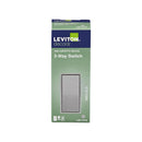 Leviton Decora 15 amps Single Pole 3-Way/Rocker Switch Light Gray 1 pk