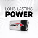 Energizer Max 9-Volt Alkaline Batteries 4 pk Carded