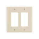 Leviton Decora Light Almond 2 gang Thermoset Plastic Decorator Wall Plate 1 pk