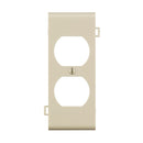 Leviton Light Almond 1 gang Thermoplastic Nylon Duplex Sectional End Wall Plate 1 pk
