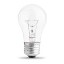 Feit 40 W A15 Ceiling Fan Incandescent Bulb E12 (Candelabra) Soft White 1 pk, Pack of 24