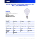 Feit 40 W A15 Ceiling Fan Incandescent Bulb E12 (Candelabra) Soft White 1 pk, Pack of 24