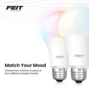 Feit Smart Home A21 E26 (Medium) Smart-Enabled LED Bulb Color Changing 100 Watt Equivalence 1 pk