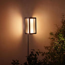 Philips Hue Matte Black Dusk to Dawn LED Smart-Enabled Wall Lantern
