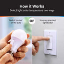 Feit R20 E26 (Medium) LED Bulb Adjustable White 45 Watt Equivalence 2 pk