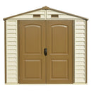 DuraMax 8ft x 6ft Storeall Vinyl Shed with Foundation Kit and window