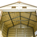 DuraMax 8ft x 6ft Storeall Vinyl Shed with Foundation Kit and window
