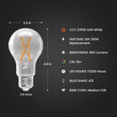 Feit Enhance A19 E26 (Medium) Filament LED Bulb Soft White 40 Watt Equivalence 4 pk
