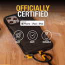 DeWalt USB to Micro to Type C 3-in-1 Cable 3 ft. Black/Yellow