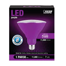 Feit PAR38 E26 (Medium) LED Bulb Purple 90 Watt Equivalence 1 pk, Pack of 4