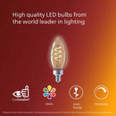 Philips B11 E12 (Candelabra) LED Bulb Amber 25 Watt Equivalence 2 pk
