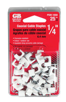 Gardner Bender 1/4 in. W Plastic Insulated Coaxial Staple 25 pk