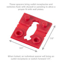 Gardner Bender Non-Metallic Electrical Depth Spacers 4 pk