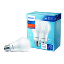 Philips A19 E26 (Medium) LED Bulb Soft White 100 Watt Equivalence 2 pk