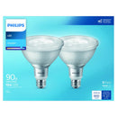 Philips PAR 38 E26 (Medium) LED Floodlight Bulb Daylight 90 Watt Equivalence 2 pk