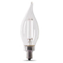 Feit White BA10 E12 (Candelabra) Filament LED Bulb Daylight 40 Watt Equivalence 2 pk