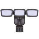 Dualux Motion-Sensing Hardwired LED Bronze Security Floodlight
