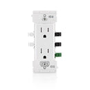 Leviton Lever Edge 15 amps 125 V White Tamper Resistant Outlet 5-15R 1 pk