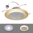 Halo Retrofit Series 5/6 in. W LED Recessed Downlight with Nightlight Trim 10.75 W