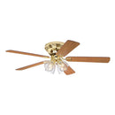 Westinghouse 52 in. Polished Brass Brown LED Indoor Ceiling Fan