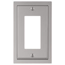 Amerelle Traditional Satin Nickel Silver Zinc Wall Plate 1 pk