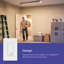 Lutron Maestro 2 amps Single Pole Motion Sensor Smart-Enabled Light Switch Almond, White 1 pk