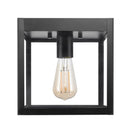 Globe Electric Switch Incandescent/LED Matte Black Dimmable Outdoor Light Fixture Hardwired