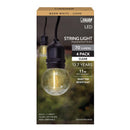 Feit G16 E26 (Medium) Filament LED Bulb Warm White 11 Watt Equivalence 4 pk