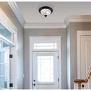 Westinghouse 6.25 in. H X 11 in. W X 11 in. L Matte Black Ceiling Fixture
