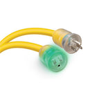 Monster Just Power It Up Outdoor 50 ft. L Yellow Extension Cord 10/3 SJTW, Pack of 2